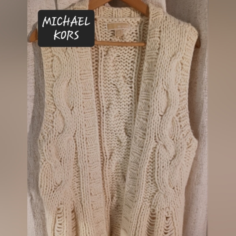 Michael Kors knit sweater vest womens XS will fit s/m boho style
